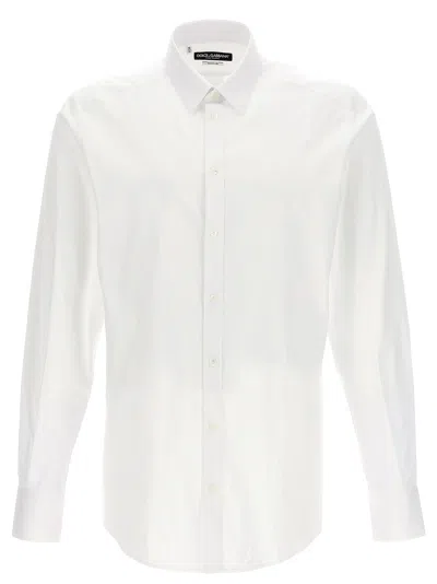 DOLCE & GABBANA DG ESSENTIAL SHIRT SHIRT AND BLOUSE WHITE