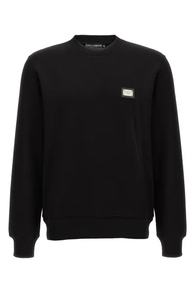 Dolce & Gabbana 'dg Essential' Sweatshirt In Black