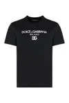 Dolce & Gabbana Jersey Round-neck T-shirt With Dg Milano Embroidery