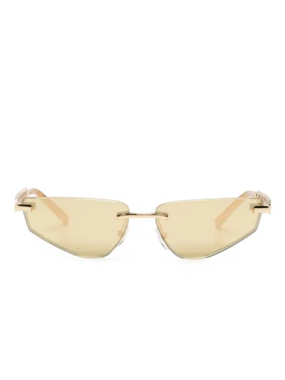 Dolce & Gabbana Dg Essentials Cat-eye Sunglasses In Gold