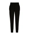 Dolce & Gabbana Dg Essentials Knitted Track Pants In Black