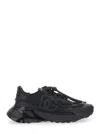 Dolce & Gabbana Daymaster Black Leather Blend Sneakers In Multi