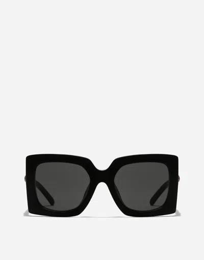 Dolce & Gabbana Dg Filigrana Sunglasses In Black