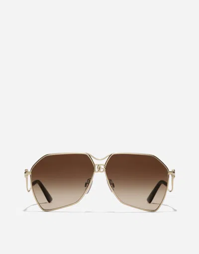 Dolce & Gabbana Dg Filo Sunglasses In Brown