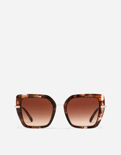 Dolce & Gabbana Dg Flip Sunglasses In Brown