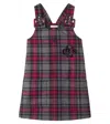 Dolce & Gabbana Dg Floral-appliqué Tartan Dress In Multi