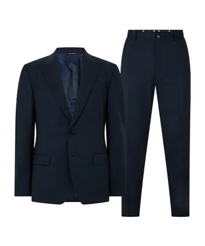 Dolce & Gabbana Dg Gabardine Suit Sn63 In Black