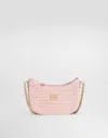 Dolce & Gabbana Dg Girlie Crochet Raffia Bag In Pink