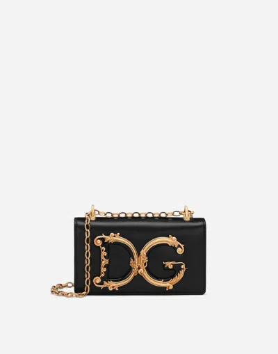 Dolce & Gabbana Dg Girls Phone Bag In Black