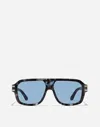 Dolce & Gabbana Tortoiseshell-pattern Sunglasses In Blue