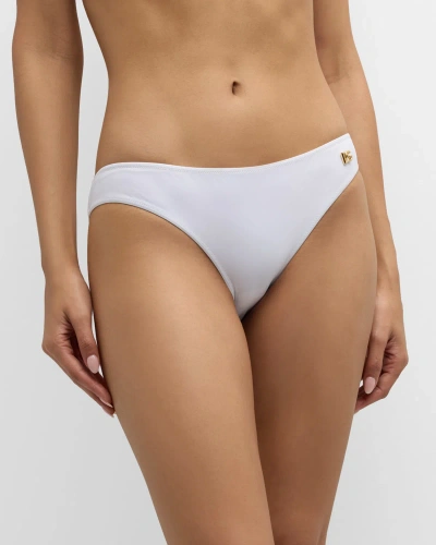 Dolce & Gabbana Dg Hardware Bikini Bottoms In Opt.white