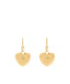 Dolce & Gabbana Dg Logo Heart Drop Earrings In Yellow