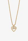 Dolce & Gabbana Chain Necklace With Heart Pendant In Gold