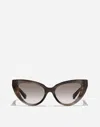 Dolce & Gabbana Dg Hinge Sunglasses In Striped Grey