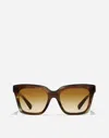 Dolce & Gabbana Dg Hinge Sunglasses In Striped Ochre