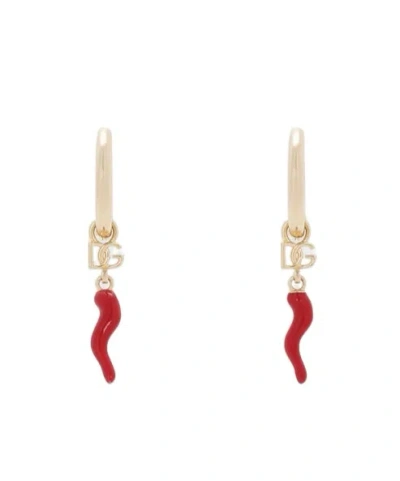 DOLCE & GABBANA DOLCE  GABBANA HORN CREOLE EARRINGS