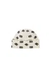 Dolce & Gabbana Dg Intarsia-knit Beanie In White