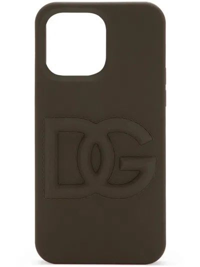 Dolce & Gabbana Dg Iphone 14 Pro Max Cover In Green