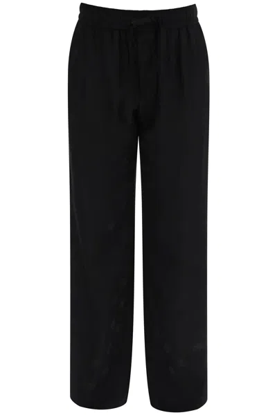 Dolce & Gabbana Dg Jacquard Pants In Black