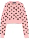 Dolce & Gabbana Dg-jacquard Sweater In Pink