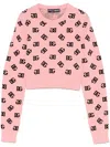 Dolce & Gabbana Dg-jacquard Sweater In Pink