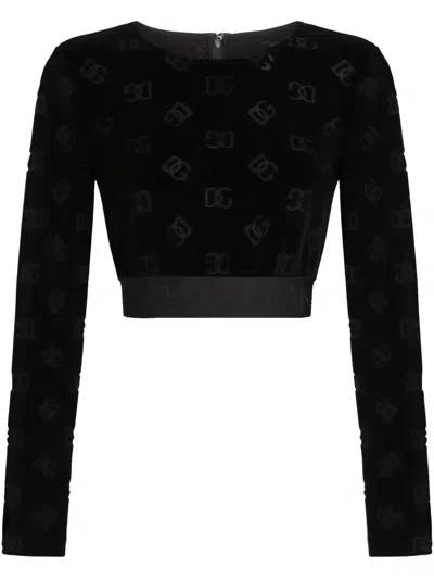 DOLCE & GABBANA DG-JACQUARD SWEATSHIRT