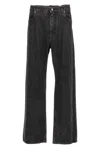 Dolce & Gabbana Wide Leg Jeans With Front And Back Pockets In Black