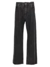Dolce & Gabbana Wide Leg Jeans With Front And Back Pockets In Multicolor