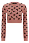 Dolce & Gabbana Crew Neck Cropped Knitwear