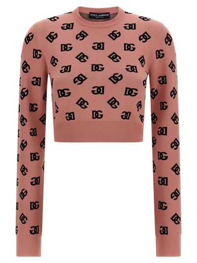 Dolce & Gabbana Dg Jersey In Pink