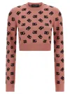 Dolce & Gabbana Crew Neck Cropped Knitwear