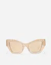 Dolce & Gabbana Dg Lace Sunglasses In Gold