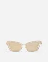 Dolce & Gabbana Dg Lace Sunglasses In Gold Plated