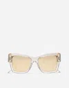 Dolce & Gabbana Dg Lace Sunglasses In Transparentnude