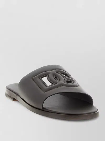 Dolce & Gabbana Dg Light Flat Sole Open Toe Slides In Multi