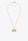 Dolce & Gabbana Dg Logo And Heart Pendant Necklace In Gold