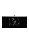 Dolce & Gabbana Clutch Mit Logo-applikation In Black