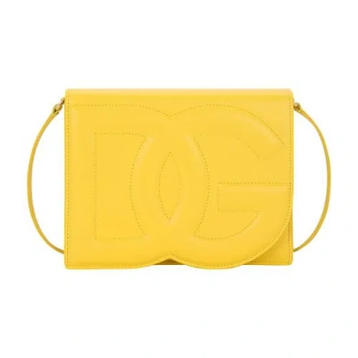 Dolce & Gabbana Dg Logo Bag Crossbody Bag In Gold