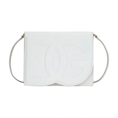 Dolce & Gabbana Dg Logo Crossbody Bag In White
