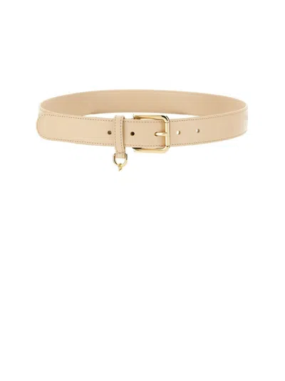 Dolce & Gabbana Dg Logo Belt In Neutral