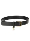 Dolce & Gabbana Timeless Black Leather Belt In Black