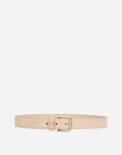 Dolce & Gabbana Dg Logo Belt In Pink