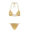 Dolce & Gabbana Metallic Halterneck Bikini