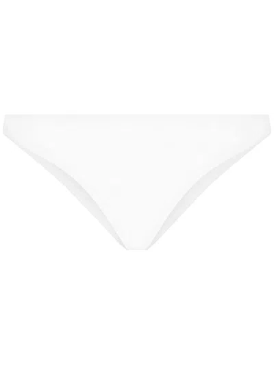 Dolce & Gabbana Low-rise Swim Briefs In White