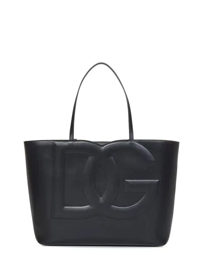 Dolce & Gabbana 'dg Logo' Black Medium Shopper