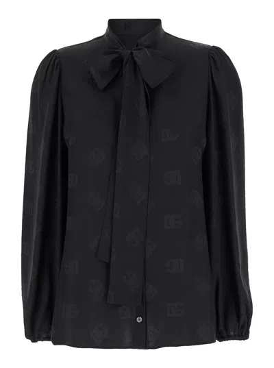 DOLCE & GABBANA DG LOGO BLOUSE