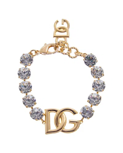 Dolce & Gabbana Dg Logo Bracelet In Gray