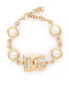 Dolce & Gabbana Dg-logo Bracelet In Gold