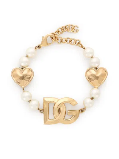 Dolce & Gabbana Dg Charm Bracelet In Gold