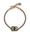 Dolce & Gabbana Link Bracelet With Dg Logo In Gold